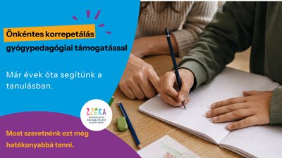 Önkéntes korrepetálás gyógypedagógiai támogatással