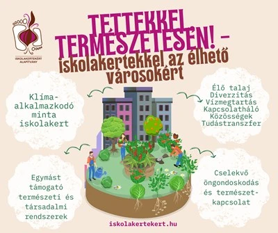 Tettekkel természetesen - iskolakertekkel az élhető városokért